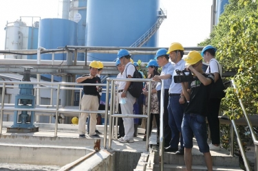 浙江省生态情形厅一行到莅临澳门大阳城纸业考察指导